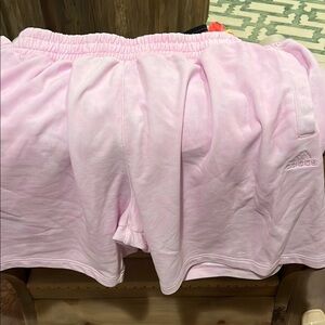Adidas Pink Athletic Shorts Lightweight Relaxed Fit